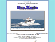 Tablet Screenshot of evamariecharters.com